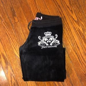 Juicy couture velour track suit pants